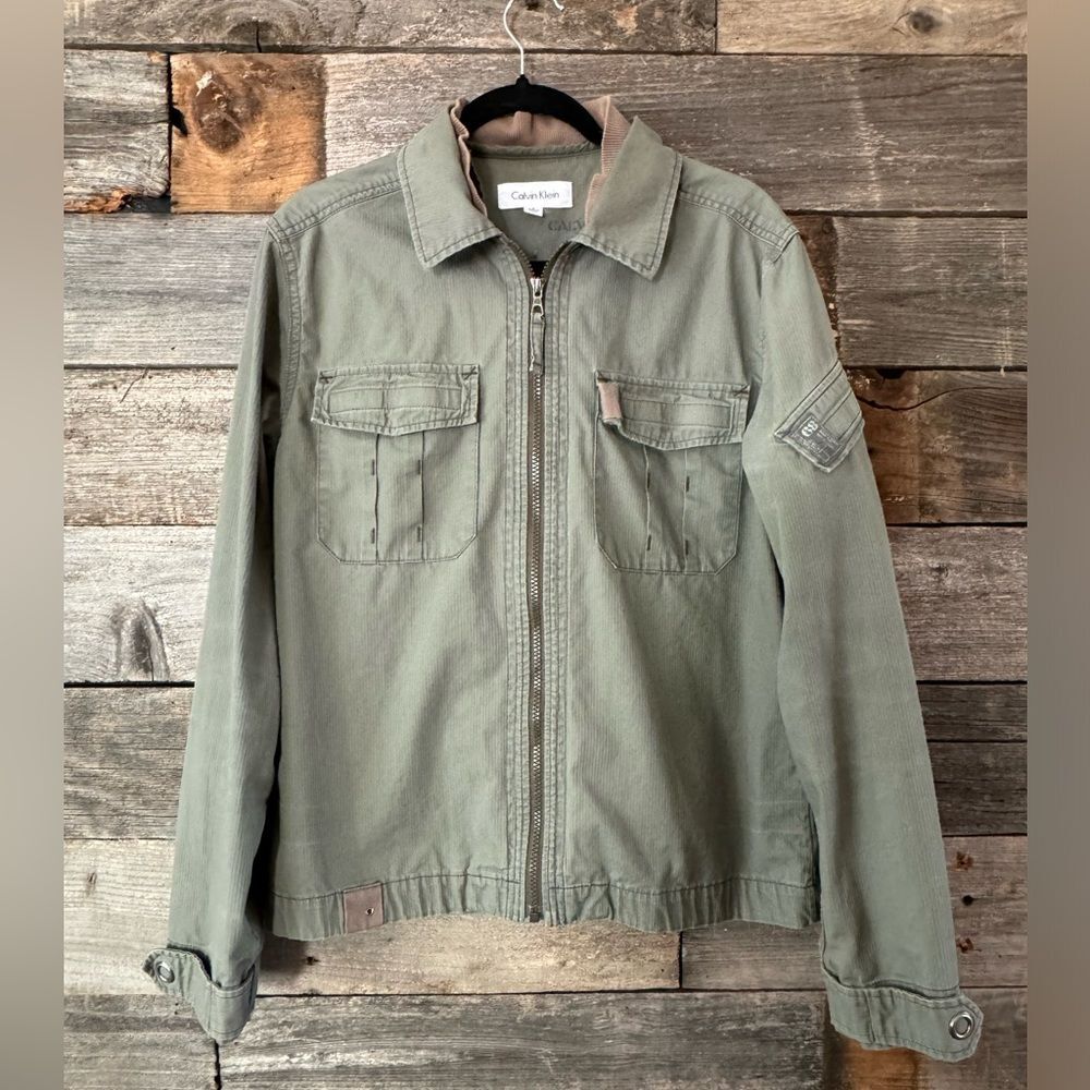 Calvin Klein Military Style Jacket size small